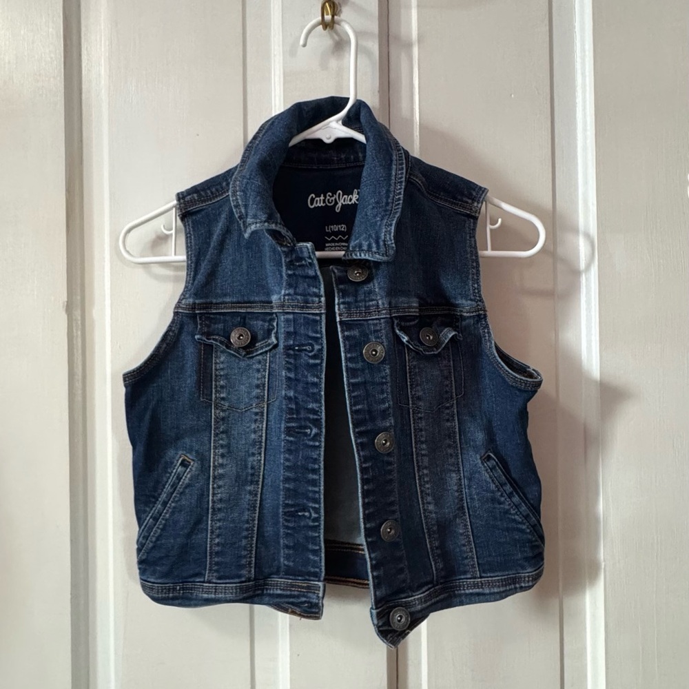 Cat & Jack Kids Denim Vest - Blue
